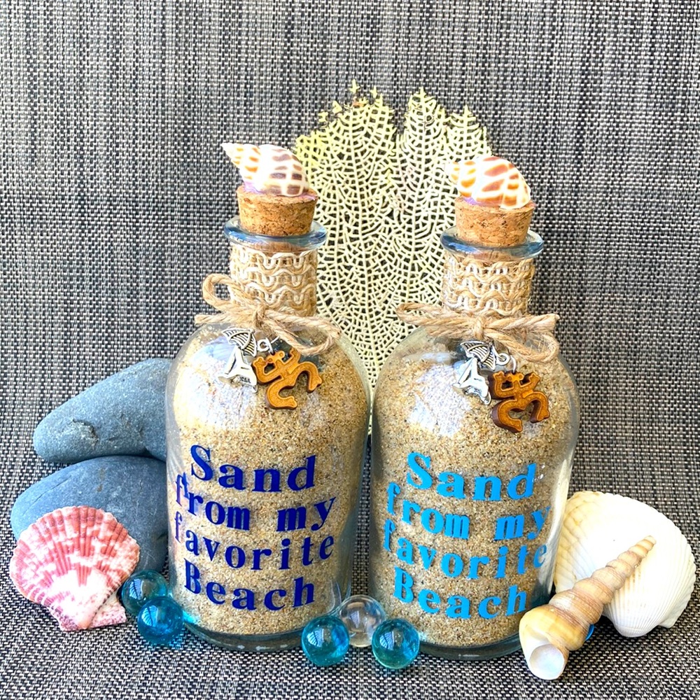 Sand from my favorite beach Escambrón San Juan Beach inspired sand bottle
